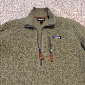Patagonia Olive Green Fleece Pullover